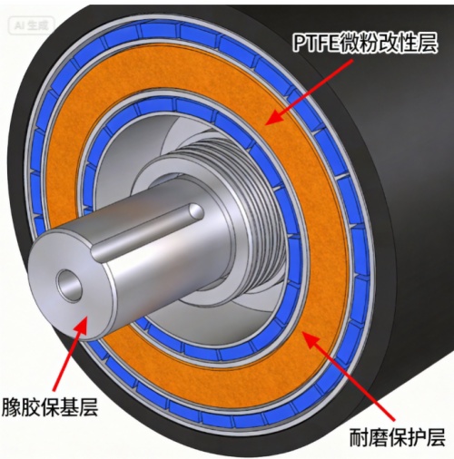 四氟微粉在橡胶胶辊耐磨改性中的应用